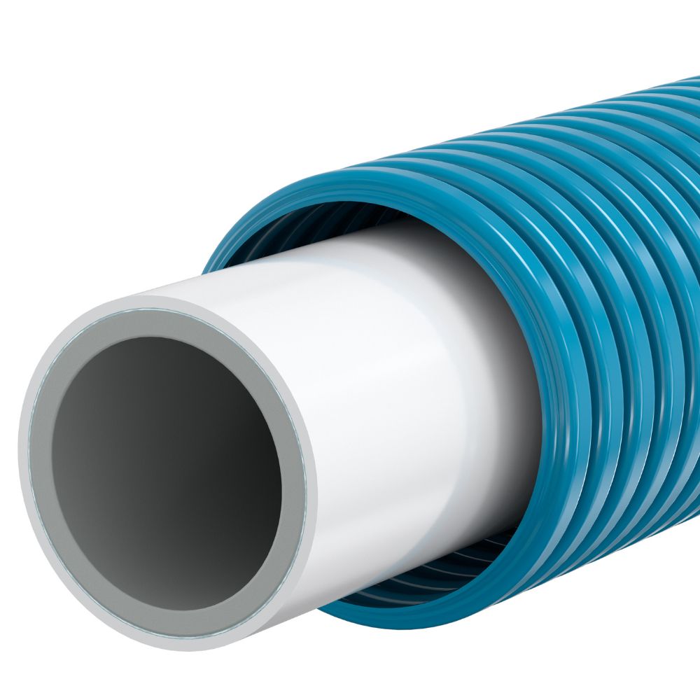 Tube multicouche gainé bleu MultiSkin 4 Ø26 - longueur 50 m - Comap
