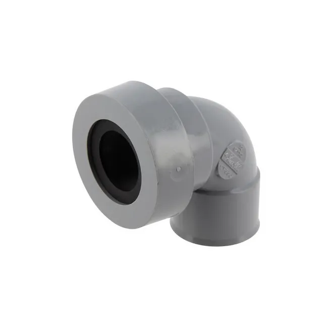Coude PVC 87°30 à joint, Ø32 - double femelle, pour sortie d'appareil sanitaire - Système J, Nicoll