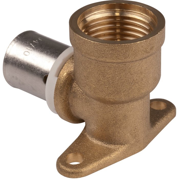 Coude applique PER à sertir Ø20 - femelle 1/2'' (15/21)