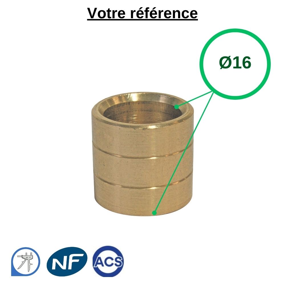 Bague de rechange pour raccord PER à glissement Ø16 - Somatherm