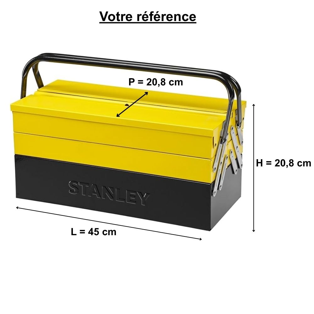 Caisse à outils métallique - 5 tiroirs - Stanley