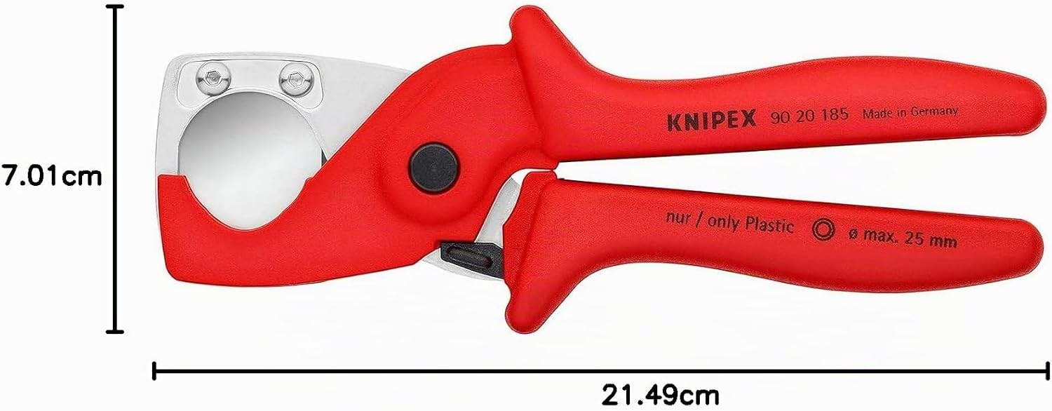 Pince coupante pour tubes flexibles et gaines de protection 185 mm - Knipex