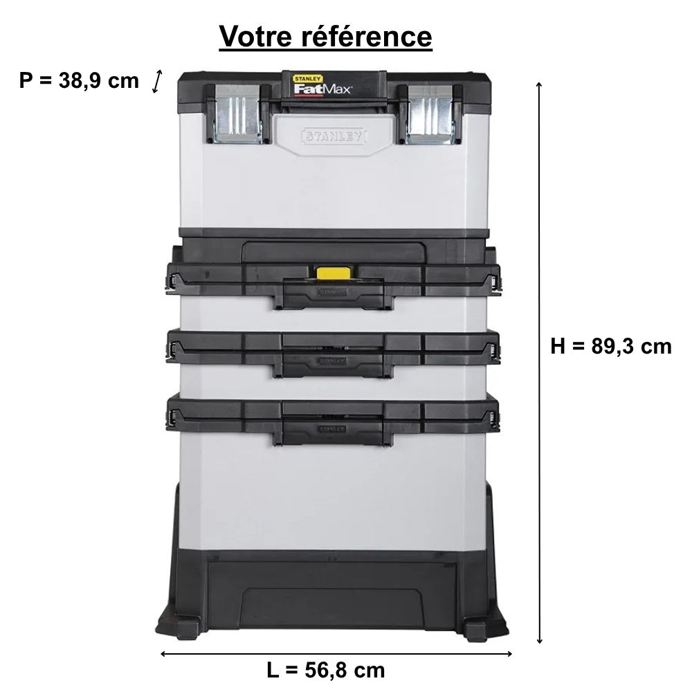 Servante d'atelier - 2 tiroirs - Stanley