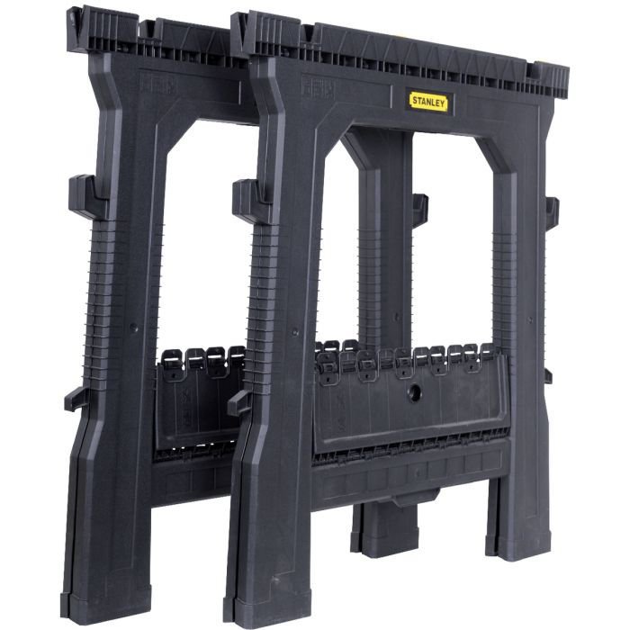 Lot de 2 tréteaux pliables hauteur 810 mm - Stanley