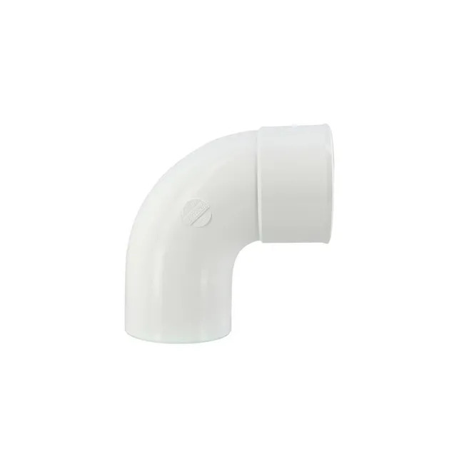 Coude PVC blanc 87°30 à coller, Ø32 - mâle femelle, pour évacuation - Nicoll