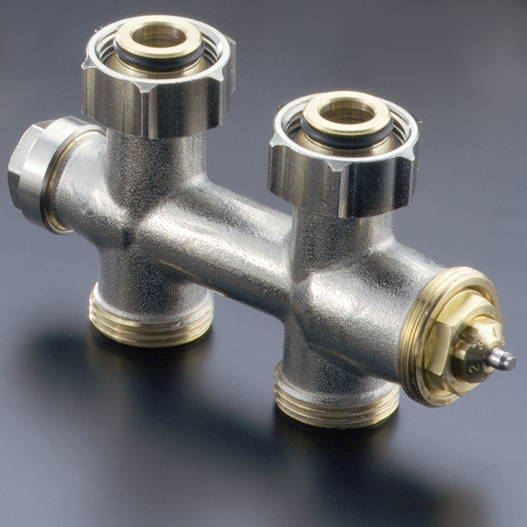 Raccord Multiblock T bitube droit mâle femelle 3/4'' (20/27) - Oventrop