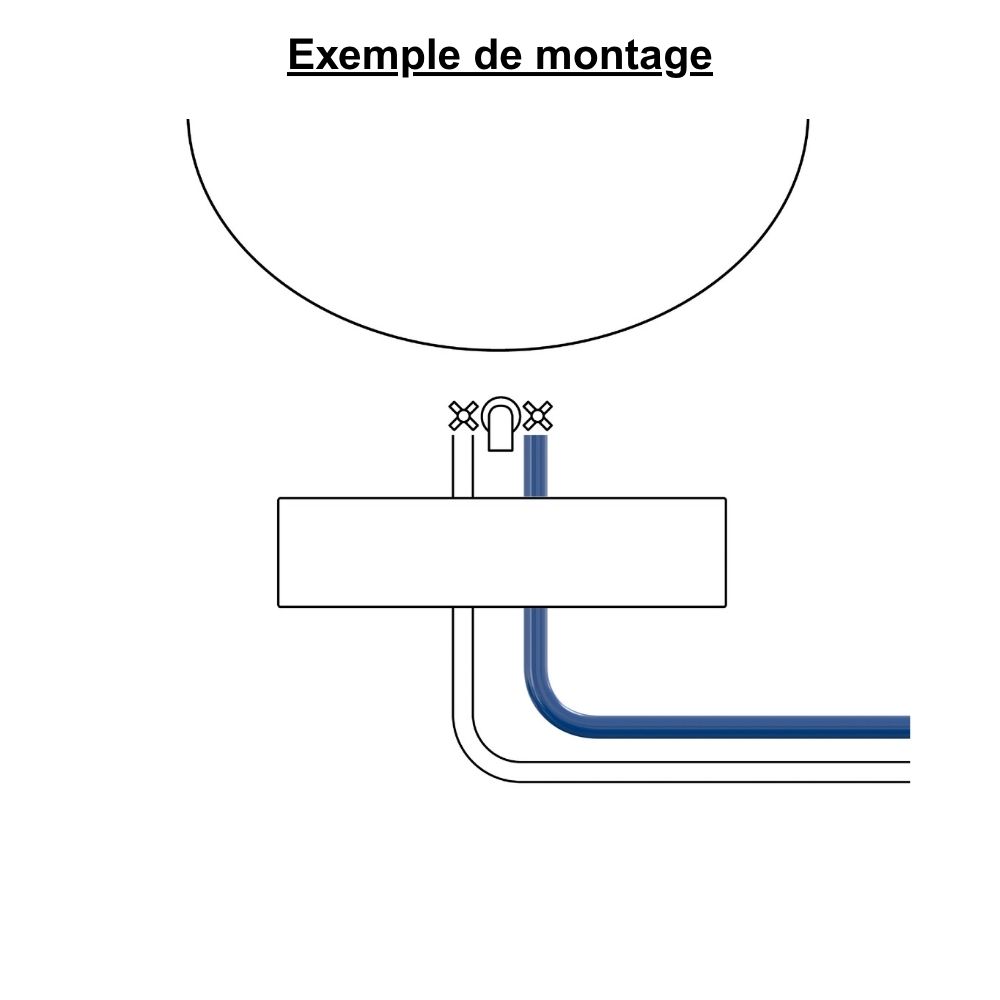 Tube PER nu bleu Ø20 - longueur 200 m - Comap
