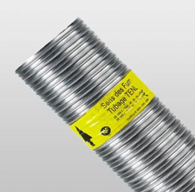 Tuyau flexible inox double paroi - Ø200x206, 30m - TEN LISS