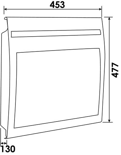 Panneau rayonnant horizontal 750W, blanc - Solius Néo, Atlantic