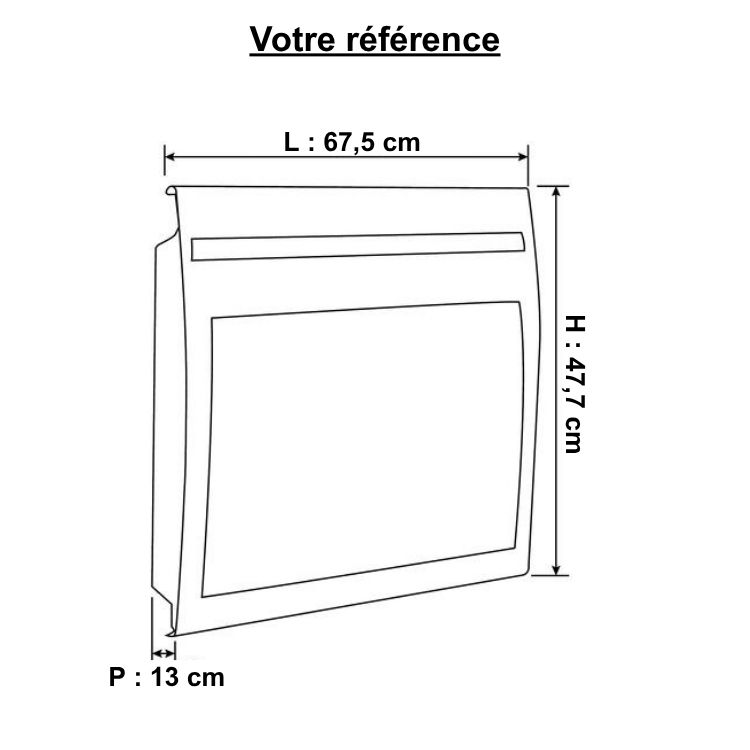 Panneau rayonnant horizontal 1250W, blanc - Solius Néo, Atlantic