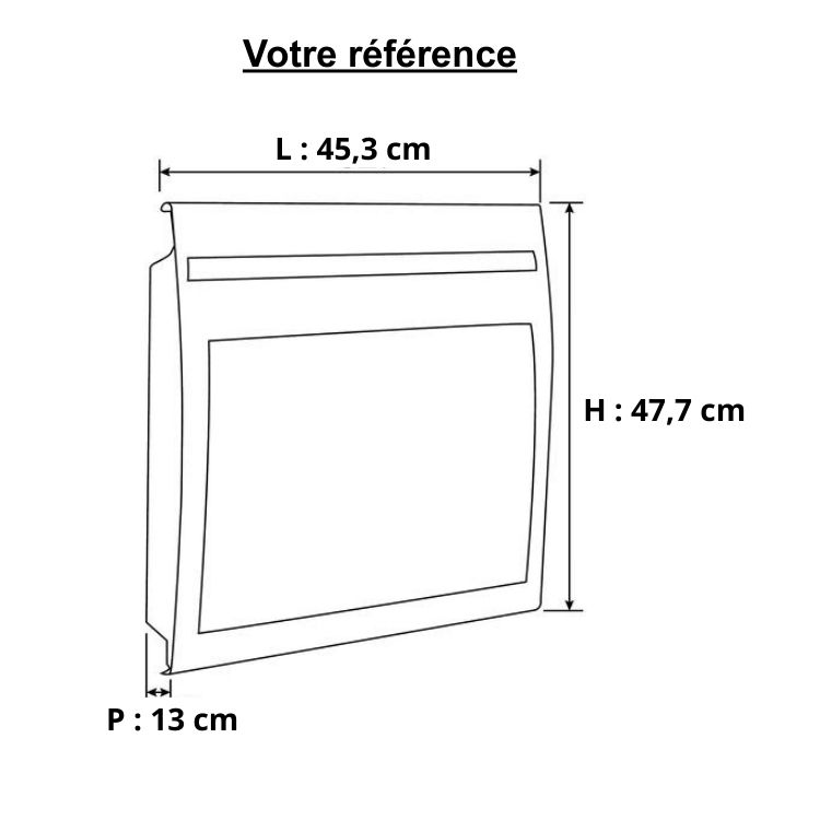 Panneau rayonnant horizontal 500W, blanc - Solius Néo, Atlantic