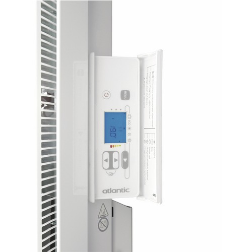 Radiateur électrique connecté vertical à chaleur douce 2000W, blanc - Nirvana Néo, Atlantic