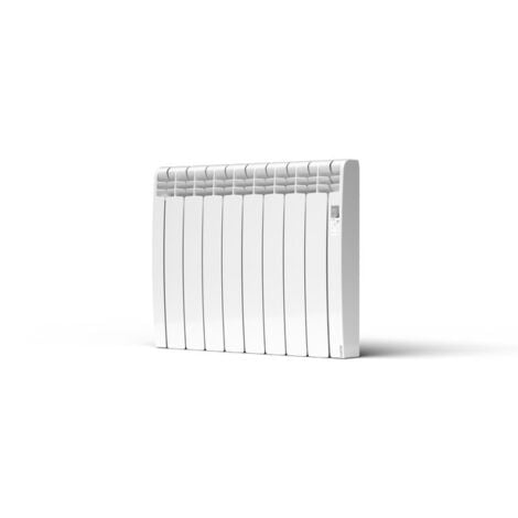 Radiateur électrique connecté horizontal à fluide caloporteur 590W, blanc - Série D, Rointe