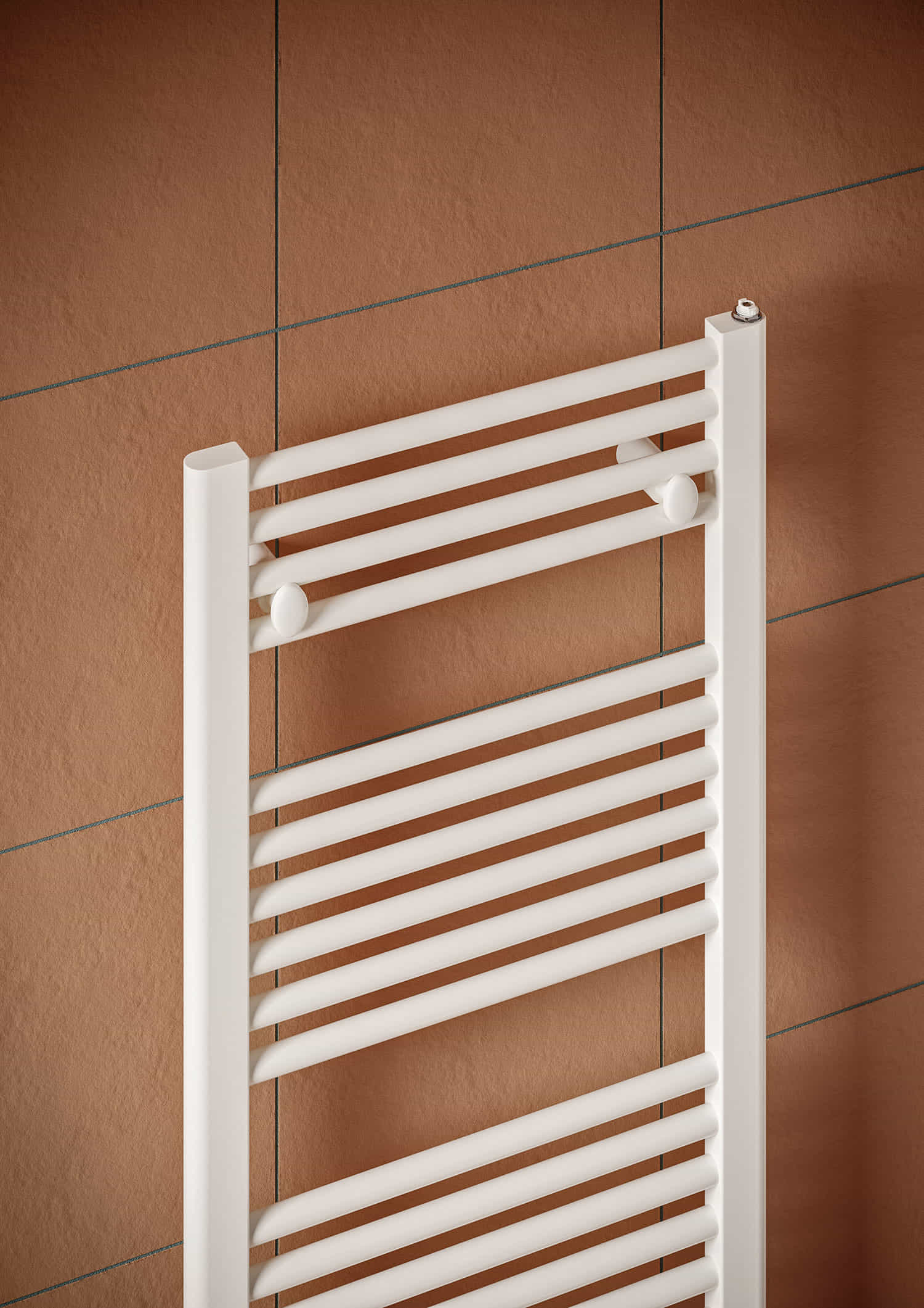 Sèche-serviettes à eau chaude 593W, H:111,8 x l:58 cm, blanc - Ares, Irsap