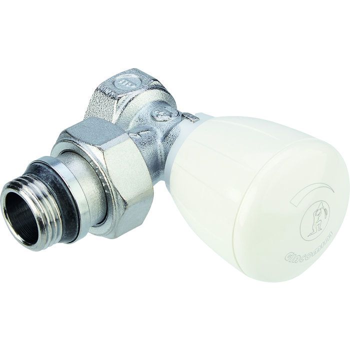 Robinet thermostatisable pour radiateur eau chaude, équerre femelle 3/4'' (20/27) - R421TG, Giacomini