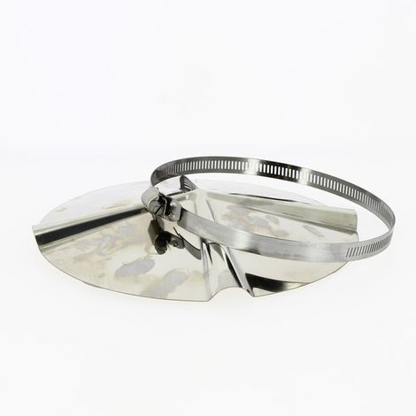 Chapeau de toit chinois inox pour tubage flexible Ø120 à 140 mm - TEN