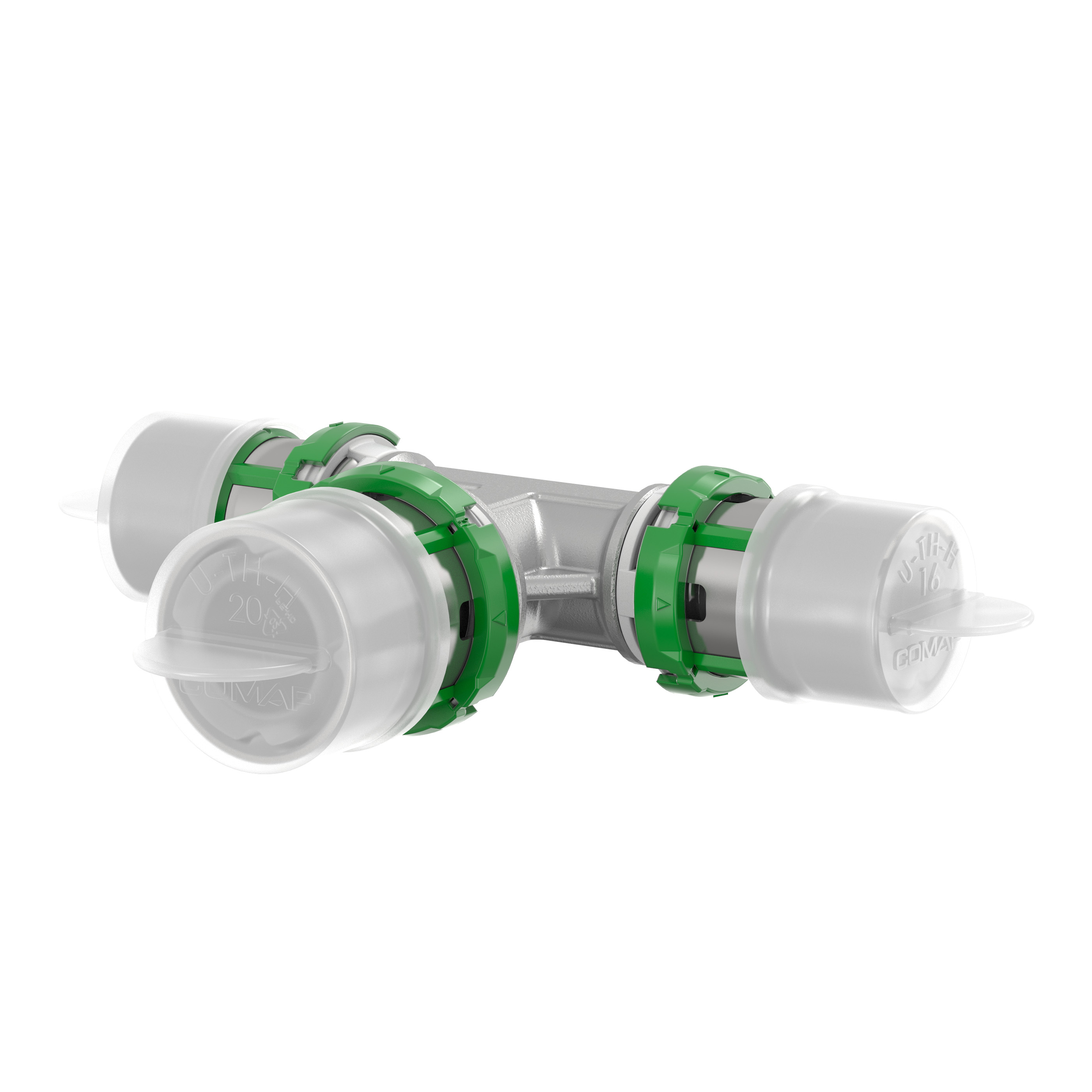 Lot de 10 tés réduits multicouche à sertir Ø20-Ø16-Ø20 - Comap