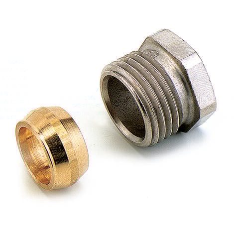 Raccord à compression pour tube cuivre Ø12, mâle 1/2'' (15/21) - Comap
