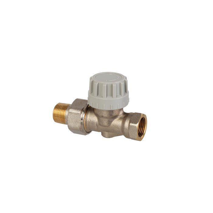 Robinet thermostatique pour radiateur eau chaude, droit femelle 1/2'' (15/21) - Senso EuroSar, Comap