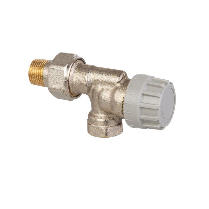 Robinet thermostatique pour radiateur eau chaude, équerre inversé femelle 3/8'' (12/17) - Senso EuroSar, Comap