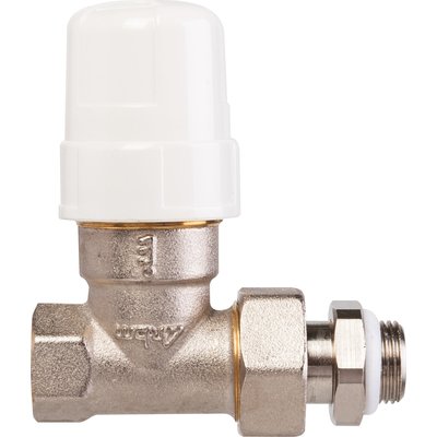 Robinet thermostatique pour radiateur eau chaude, droit femelle 3/8'' (12/17) - RBM