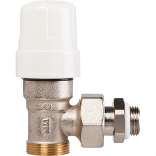 Robinet thermostatique pour radiateur eau chaude, équerre mâle 1/2'' (15/21) - RBM