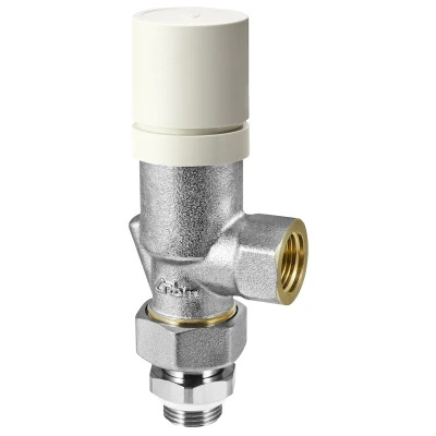 Robinet thermostatique pour radiateur eau chaude, équerre inversé femelle 3/8'' (12/17) - RBM