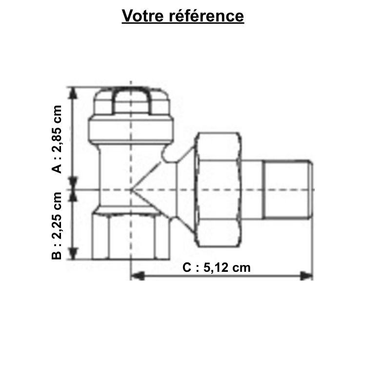 Coude de reglage F1/2''  P-Pro