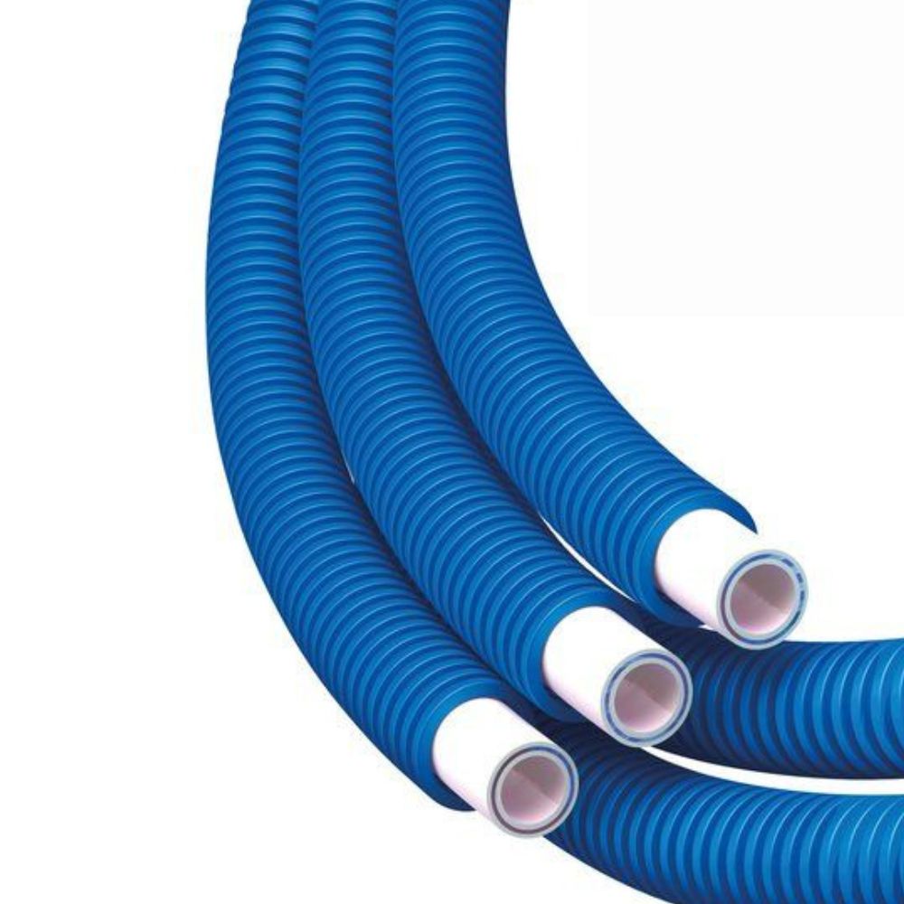 Tube multicouche gainé bleu Ø16 - longueur 50 m - RBM