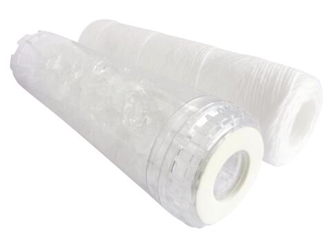 Lot de 2 cartouches filtre à eau - anti-impuretés et anticalcaire, durée 12 mois - Aquawater