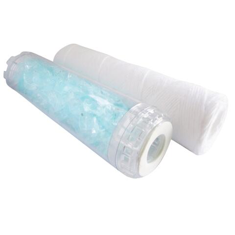 Lot de 2 cartouches filtre à eau - anti-impuretés et anticalcaire, durée 24 mois - Aquawater