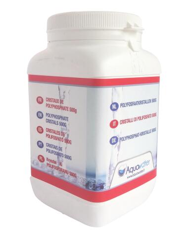 Recharge pour cartouche filtre à eau - anticalcaire, polyphosphate 500 g - Aquawater