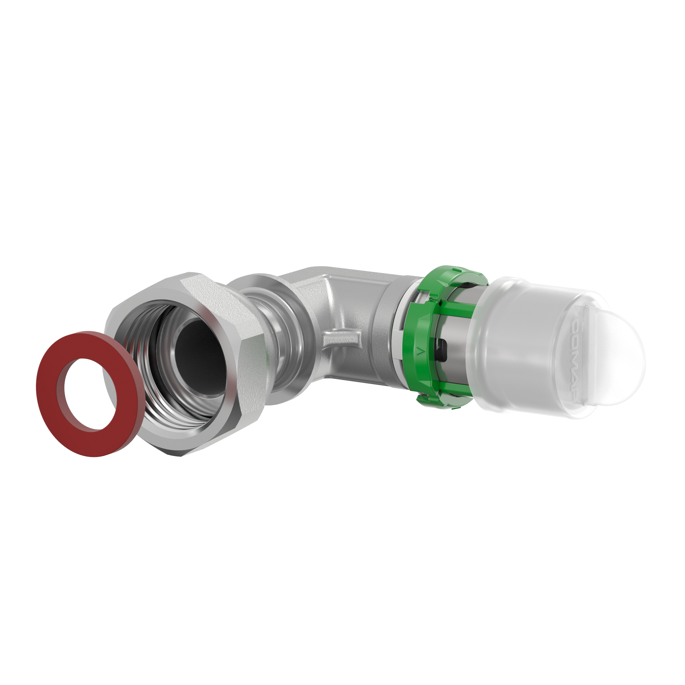 Coude femelle à sertir multicouche Ø16 - écrou tournant femelle 1/2'' (15/21) - Comap