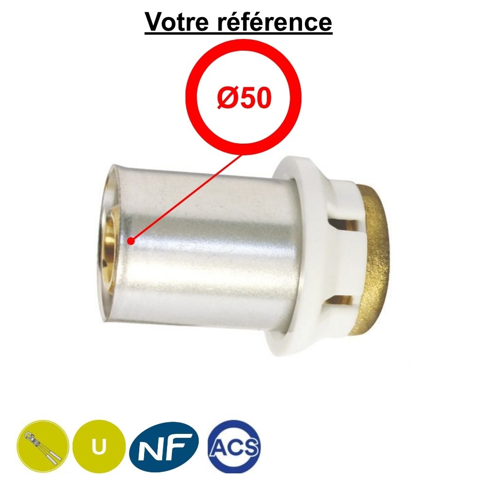 Bouchon à sertir multicouche Ø50 - Somatherm