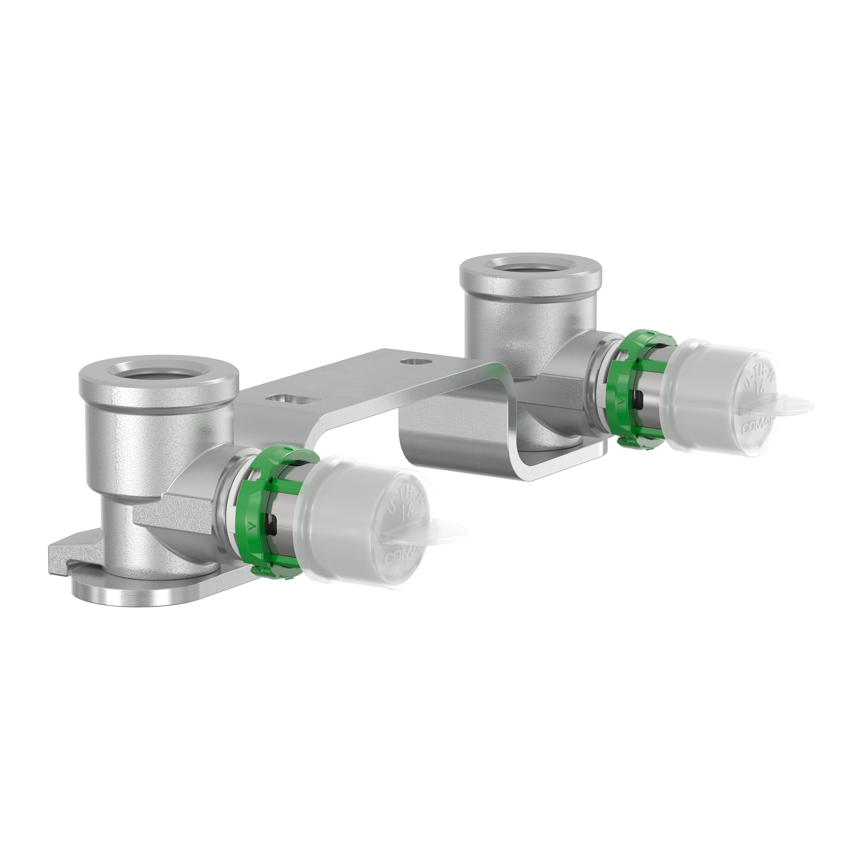 Sortie de cloison double multicouche à sertir Ø16 - femelle 1/2'' (15/21) - Comap