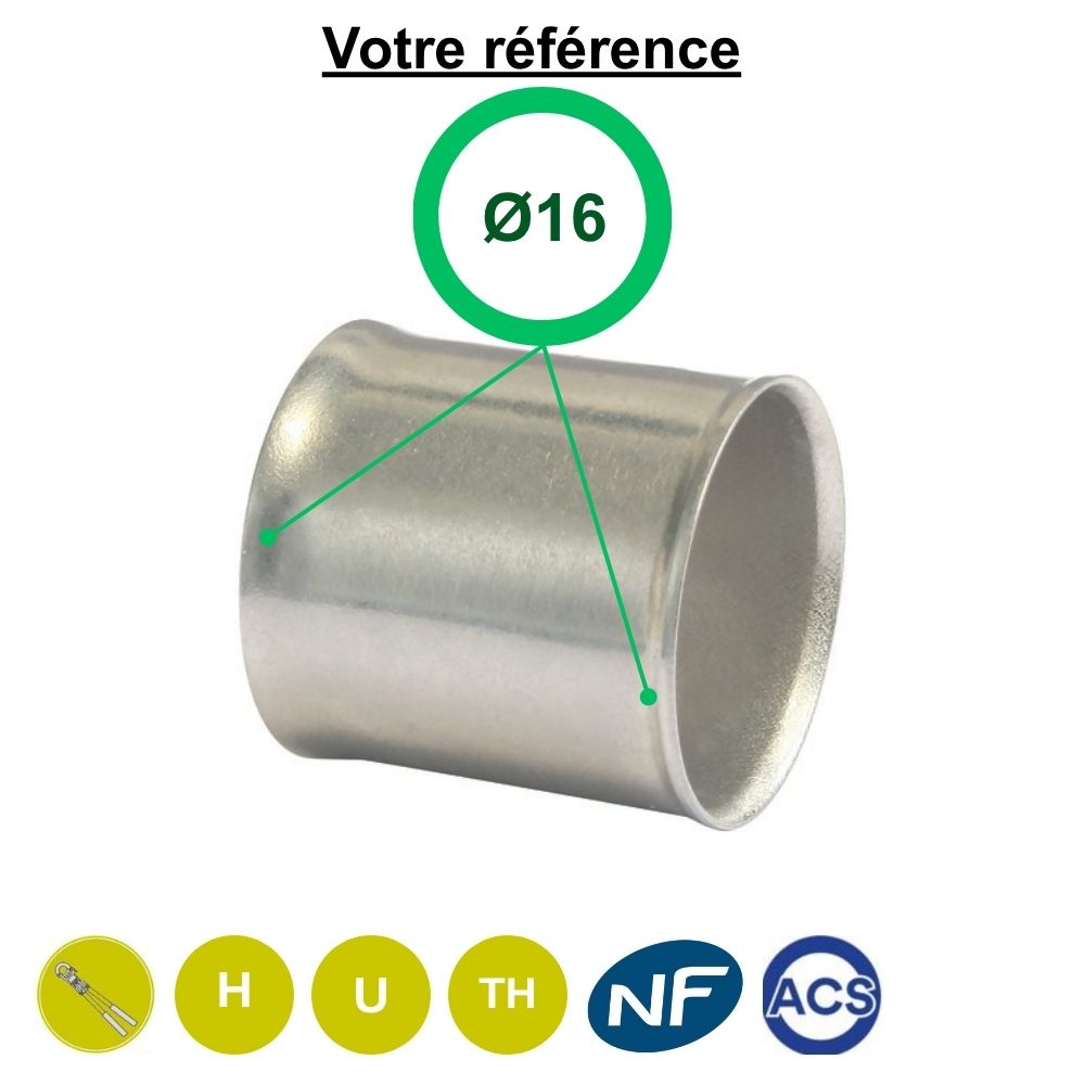 Bague à sertir multicouche Ø16 - Somatherm