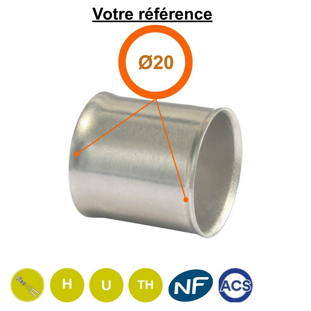 Bague à sertir multicouche Ø20 - Somatherm