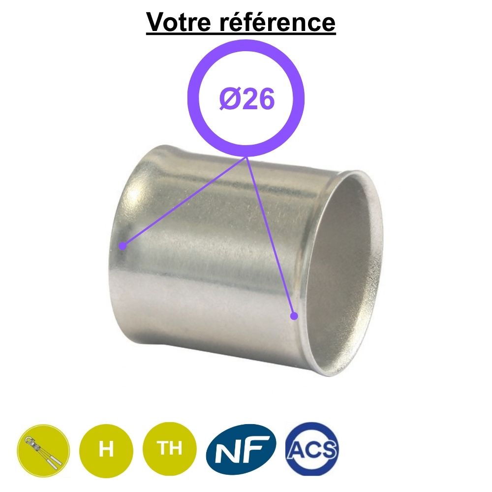 Bague à sertir multicouche Ø26 - Somatherm