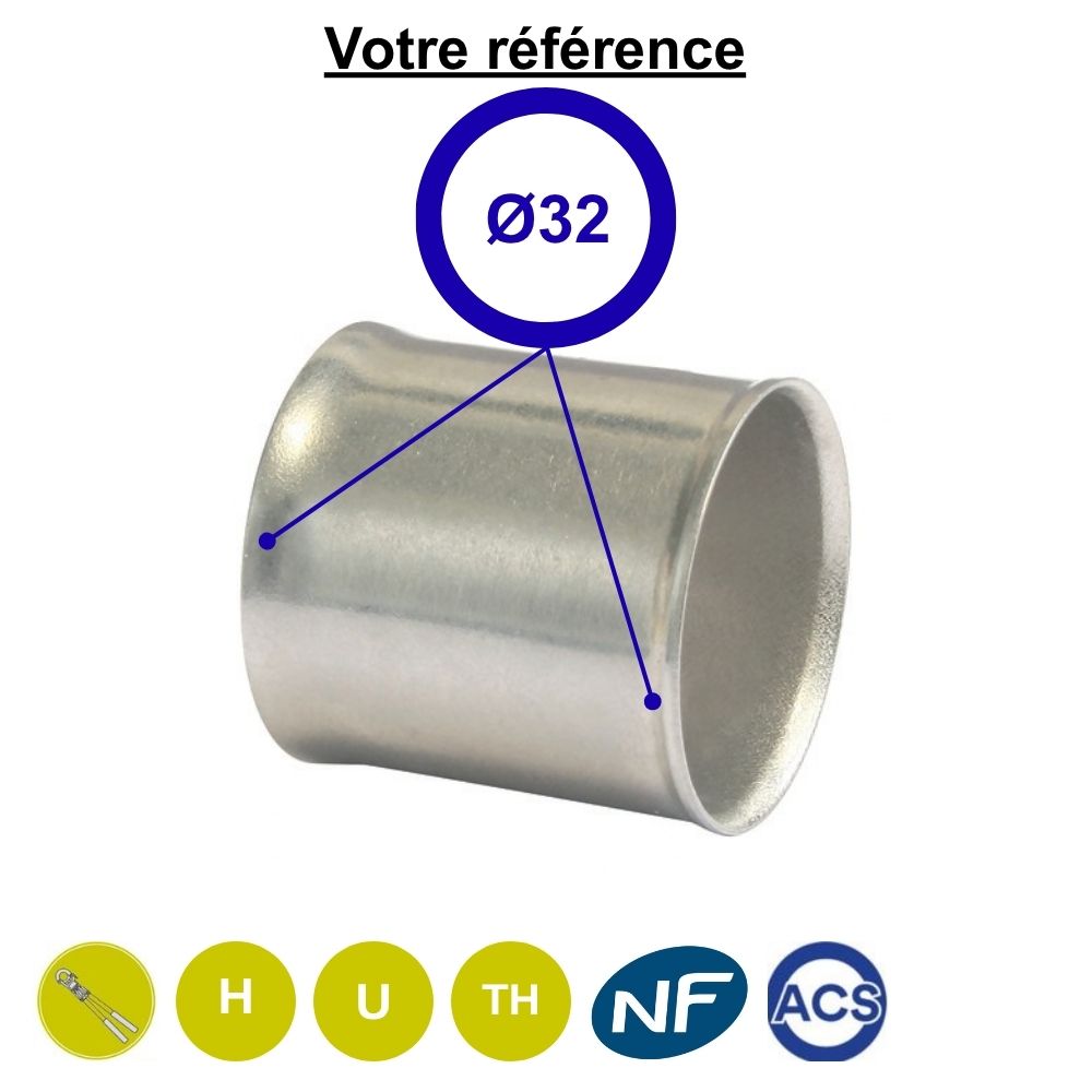 Bague à sertir multicouche Ø32 - Somatherm