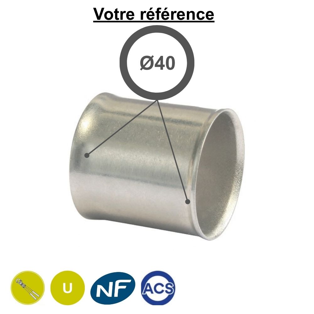 Bague à sertir multicouche Ø40 - Somatherm