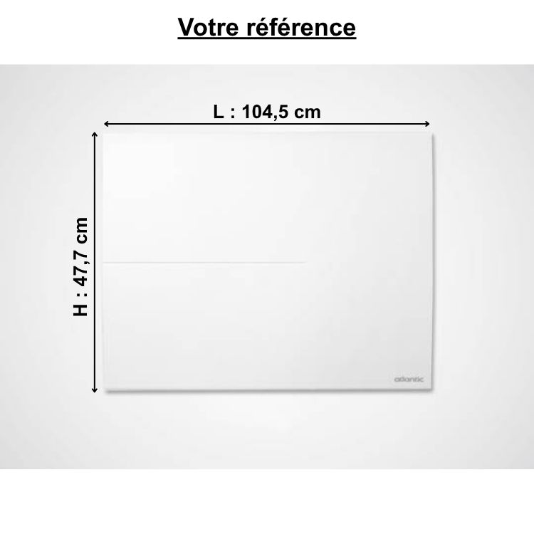 Radiateur électrique horizontal à chaleur douce 2000W, blanc - Sokio, Atlantic