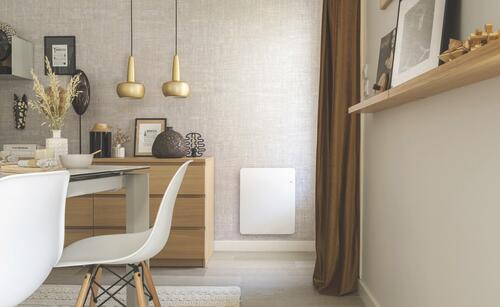 Radiateur électrique horizontal à chaleur douce 750W, blanc - Etic Compact, Muller Intuitiv