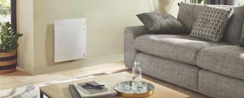 Radiateur électrique connecté horizontal à chaleur douce 750W, blanc - Agilia, Atlantic