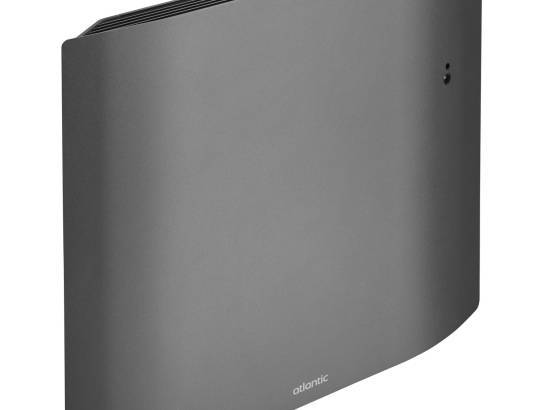 Radiateur électrique connecté horizontal à chaleur douce 1500W, gris - Divali, Atlantic