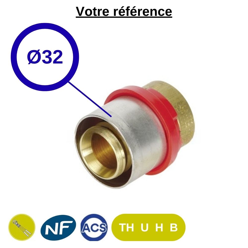 Bouchon à sertir multicouche Ø32 - Tiemme